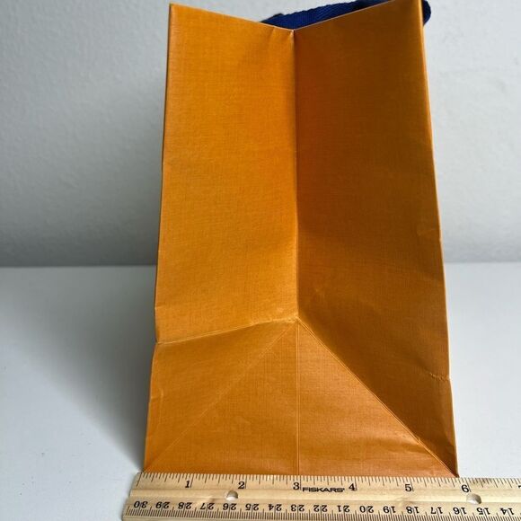 LOUIS VUITTON Authentic Gift Shopping Bag Small Orange SIZE 10” x 8” x 6” - Picture 3 of 7